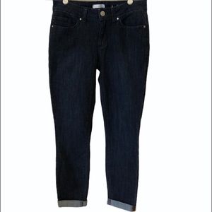 Lauren Conrad cuffed skinny crop jeans